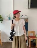 Buell Ribbon Short Sleeve Blouse