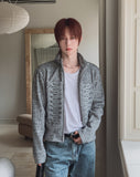 Novent Napoleon Muscle Fit Knit Zip-up
