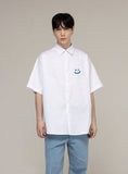 Small Drawing Smile Overfit Short Sleeve Shirt