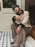Cordrick V-neck cable knit