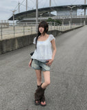 Paul Western Short Denim Shorts