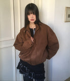 Mober Suede Blouson Jacket Jumper