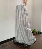 Milbo Stripe Banding Wide Pants