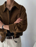 French suede jacket
