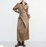 [NONCODE] Muren Wrap Shirt One Piece