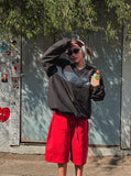 high key side tuck wide half pants
