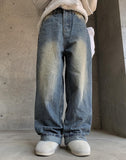 Seopo Siwa Washing Wide Denim Pants