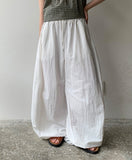 [unisex] Psil Eyelet Summer Nylon Wide Pants