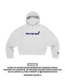 PARAGRAPH FONT LOGO CROP HOODIE No.10-004