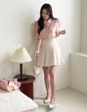 Seon Tweed Flare Mini Skirt