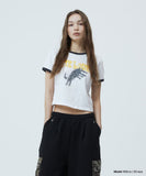 BITE LOVER CROP RINGER TEE