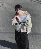 Addiction Back Print Hoodie Zip-Up