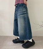 Herco Cat Washing Bermuda Denim Pants