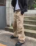 Fielden Plate Zipper Wide Pants