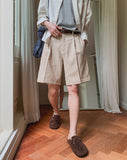 Pia Linen Half Pants