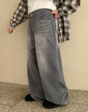 [unisex] Milzen washed corduroy wide pants