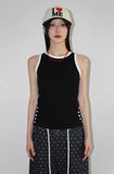 SIDE BUTTON SLEEVELESS