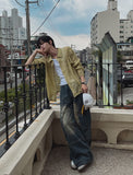 Hard Vintage Washed Cargo Denim Pants