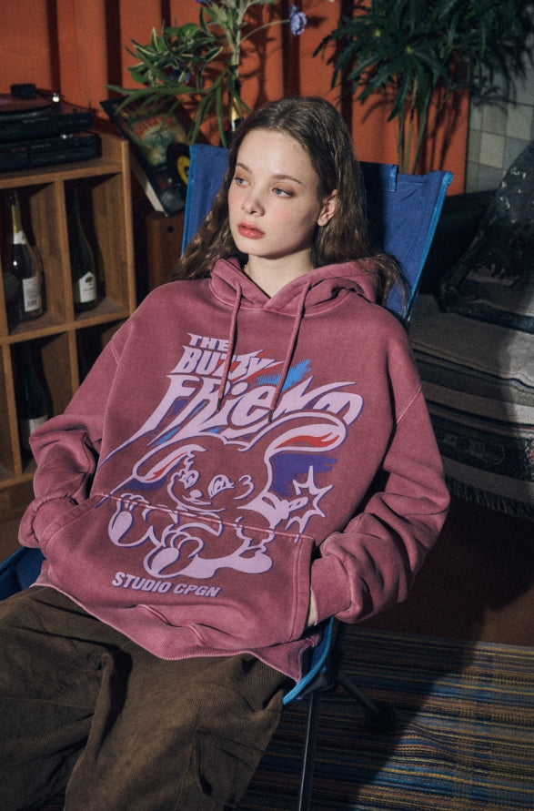 ★CPGN STUDIO★送料込み★大人気★Buzzy Bunny Pigment Hoodie CPGN STUDIO (コンパーニョ) - バジーバニーピグメントフーディ
