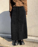 Rubin Corduroy Brushed Long Skirt