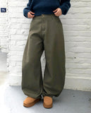 Henne Stripe Balloon Overfit Cotton Pants