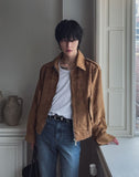 Ready f/w epaulette suede jacket