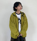 [unisex] Agenda Summer Color Matching Hood Wind Jumper