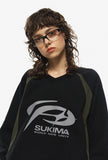 Schema Raglan Incision Sweatshirt