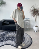 LaPette American Flag Patch Cotton Pants