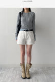 Slub Cotton Shorts