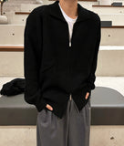 Two-way collar cardigan