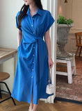Kozel Roll-up Shirt Wrap One Piece