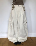 Bridin Double Pocket Strap Washed Cargo Pants