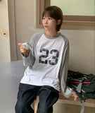 Delanto Patch Raglan Over Long Sleeve Tee