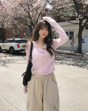 Fog Double-Button Mohair Cardigan