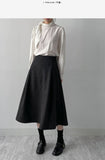Bisset Wool Flare Skirt