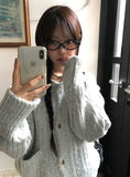 Koyu Collar Pocket Knit Cardigan