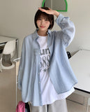 [unisex] Afugo Linen See-through Over Shirt