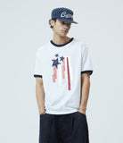 FLAG APPLIQUE RINGER TEE
