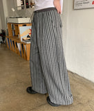 Myai String Wide Stripe Pants