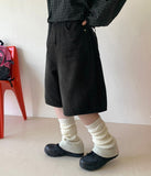 Leha Washing Half Denim Pants