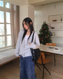 Moselle Wool Angora Boxy Overfit Cardigan