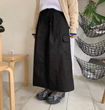 Pandos Cotton Cargo Long Skirt