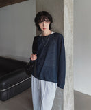Summer boat see-through knit
