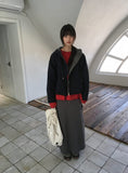 Behi Check Color Matching Hood Windbreaker