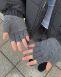 Anne wool hand warmer half gloves