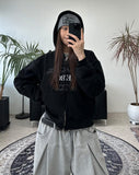 Kasen Applique Embroidery Hooded Zip-Up