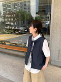 [BAONHAUS] Hanio Denim Ribbon Vest
