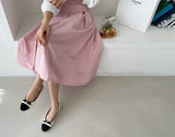 Perriton Color Scheme Ribbon Flat Shoes