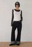 SIDE BUTTON RIB SLEEVELESS